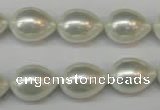 CSB868 15.5 inches 12*16mm teardrop shell pearl beads wholesale