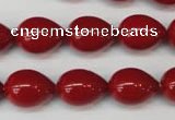 CSB869 15.5 inches 12*16mm teardrop shell pearl beads wholesale