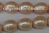 CSB886 15.5 inches 13*16mm whorl teardrop shell pearl beads wholesale