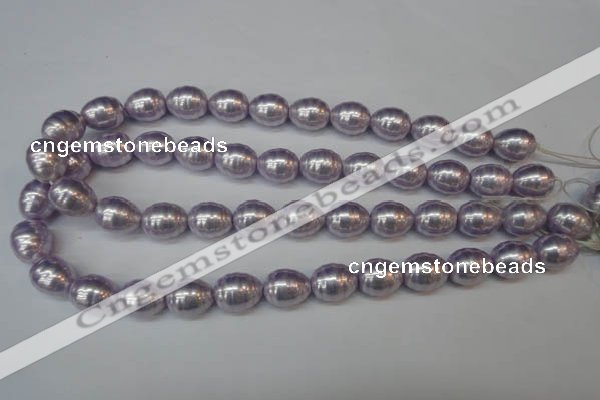 CSB888 15.5 inches 13*16mm whorl teardrop shell pearl beads wholesale