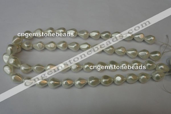 CSB890 15.5 inches 12*14mm teardrop shell pearl beads wholesale