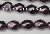 CSB891 15.5 inches 12*14mm teardrop shell pearl beads wholesale