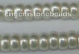 CSB900 15.5 inches 6*12mm rondelle shell pearl beads wholesale