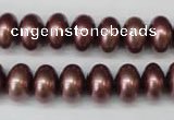 CSB906 15.5 inches 8*12mm rondelle shell pearl beads wholesale