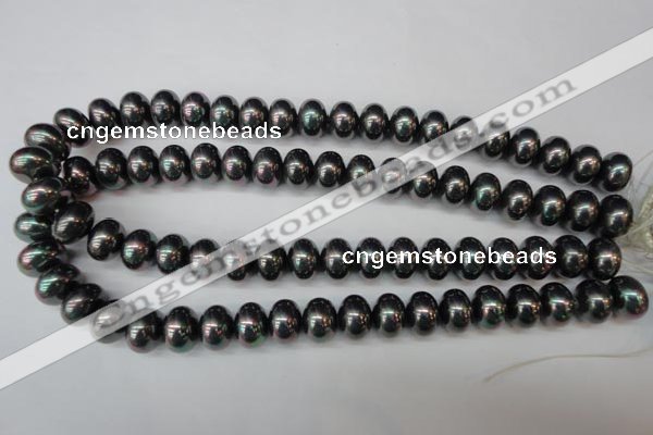 CSB909 15.5 inches 10*14mm rondelle shell pearl beads wholesale