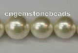 CSB931 15.5 inches 8mm - 16mm round shell pearl beads wholesale