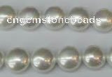 CSB940 15.5 inches 12mm flat round shell pearl beads wholesale