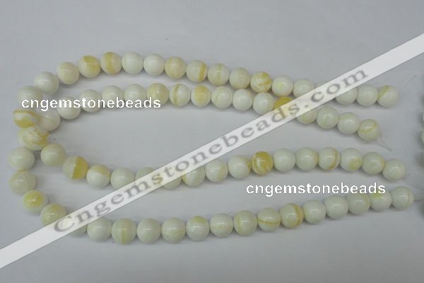 CSB954 15.5 inches 12mm round shell pearl beads wholesale