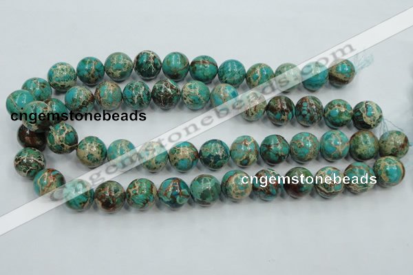 CSE02 15.5 inches 16mm round natural sea sediment jasper beads