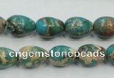 CSE05 15.5 inches 10*14mm teardrop natural sea sediment jasper beads