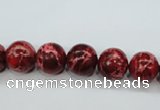 CSE162 15.5 inches 10mm round dyed natural sea sediment jasper beads