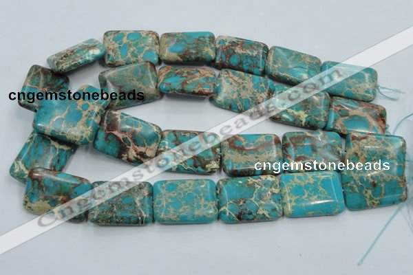 CSE17 15.5 inches 22*30mm rectangle natural sea sediment jasper beads