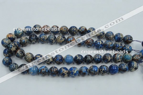 CSE213 15.5 inches 12mm round dyed natural sea sediment jasper beads