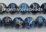 CSE214 15.5 inches 16mm round dyed natural sea sediment jasper beads