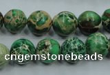 CSE222 15.5 inches 16mm round dyed natural sea sediment jasper beads