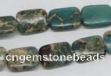 CSE5015 15.5 inches 12*16mm rectangle natural sea sediment jasper beads