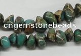 CSE5019 15.5 inches 8*12mm nuggets natural sea sediment jasper chip beads