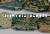 CSE5028 15.5 inches 20*30mm rectangle natural sea sediment jasper beads