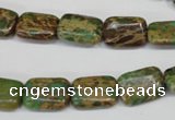 CSE5040 15.5 inches 10*14mm rectangle natural sea sediment jasper beads