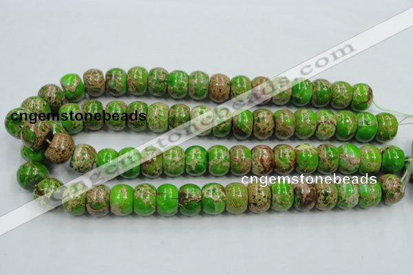 CSE56 15.5 inches 12*16mm rondelle dyed natural sea sediment jasper beads