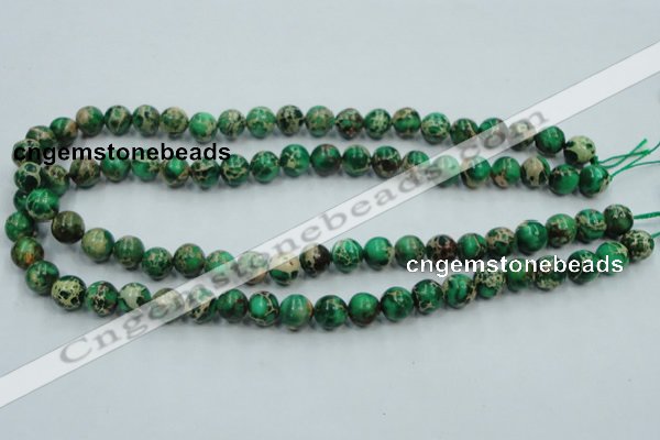 CSE58 15.5 inches 10mm round dyed natural sea sediment jasper beads