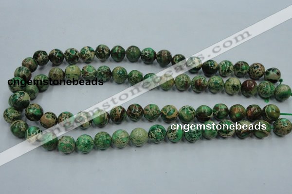 CSE59 15.5 inches 12mm round dyed natural sea sediment jasper beads