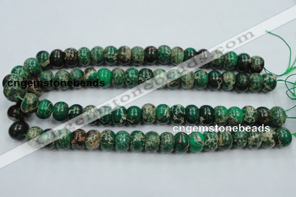 CSE60 15.5 inches 10*14mm rondelle dyed natural sea sediment jasper beads