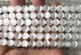 CSE602 15 inches 8mm round selenite beads wholesale