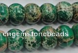 CSE61 15.5 inches 12*16mm rondelle dyed natural sea sediment jasper beads