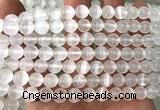 CSE612 15 inches 8mm round selenite gemstone beads