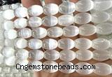 CSE636 15 inches 10*14mm rice selenite beads wholesale