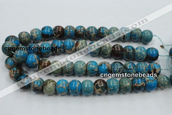 CSE64 15.5 inches 15*18mm rondelle dyed natural sea sediment jasper beads