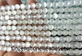 CSE650 15 inches 6mm round selenite beads wholesale