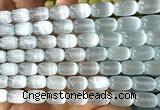 CSE658 15 inches 8*12mm drum selenite beads wholesale