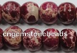 CSE67 15.5 inches 15*18mm rondelle dyed natural sea sediment jasper beads