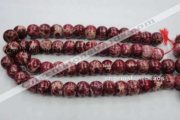 CSE67 15.5 inches 15*18mm rondelle dyed natural sea sediment jasper beads