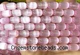 CSE708 15 inches 8*12mm drum selenite beads wholesale