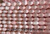 CSE714 15 inches 6*9mm rice selenite beads wholesale