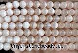 CSE721 15 inches 8mm round selenite beads wholesale