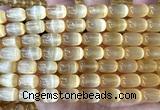 CSE738 15 inches 8*12mm drum selenite beads wholesale