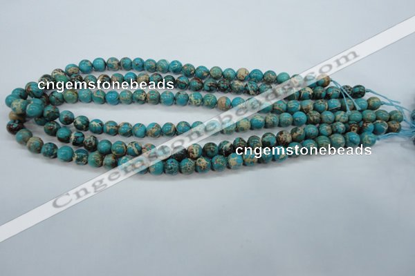 CSE75 15.5 inches 8mm round dyed natural sea sediment jasper beads