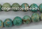 CSE76 15.5 inches 12mm round dyed natural sea sediment jasper beads