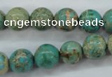 CSE76 15.5 inches 12mm round dyed natural sea sediment jasper beads