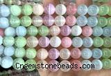 CSE762 15 inches 10mm round colorful selenite beads wholesale