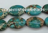 CSE98 15.5 inches 13*18mm oval dyed natural sea sediment jasper beads