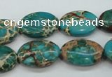 CSE98 15.5 inches 13*18mm oval dyed natural sea sediment jasper beads