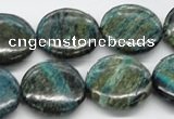 CSG18 15.5 inches 10mm flat round long spar gemstone beads wholesale