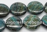 CSG20 15.5 inches 25mm flat round long spar gemstone beads wholesale
