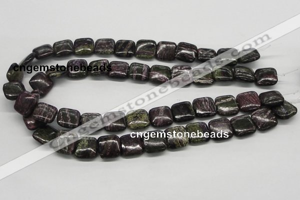 CSG59 15.5 inches 16*16mm square long spar gemstone beads wholesale