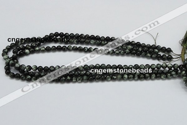 CSH01 15.5 inches 6mm round natural seraphinite gemstone beads